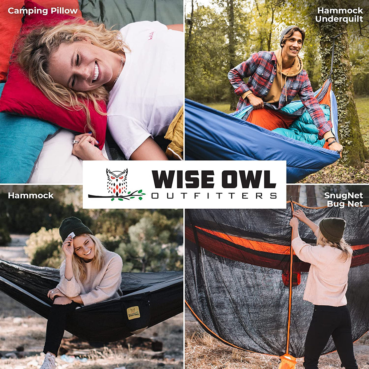 Portable Lightweight Single Hammock for Camping and Outdoor Adventures - Durable Parachute Nylon in Black and Grey